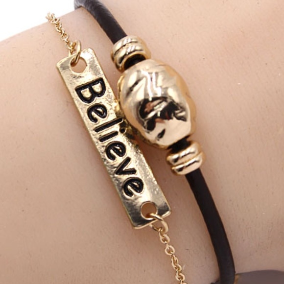 Jewelry - 157-BELIEVE- Adjudtable Bracelet-2pcs
